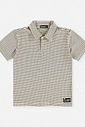 Conjunto Menino Camisa Polo e Bermuda Listrado Preto