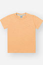 Camiseta Básica Bebê Confortável em Malha Flamê com Bordado LARANJA PASTEL