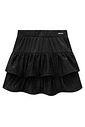Saia ruffle em anarruga bordada paetê com shorts embutido 98166 Lilimoon Teen Menina