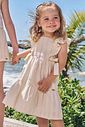 Vestido em blend de linho bordado 96590 Infanti Infantil Menina Vestido em blend de linho bordado 96590 Infanti Infantil Menina