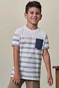 Camiseta em meia malha 98415 LucBoo Infantil Menino
