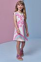 Vestido em fly tech 93909 Infanti Infantil Menina