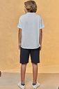 Conjunto de bata em malha pontilhada e bermuda em linho santorine com elastano 95695 Johnny Fox Teen Menino Conjunto de bata em malha pontilhada e bermuda em linho santorine com elastano 95695 Johnny Fox Teen Menino