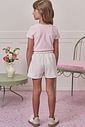 Conjunto de blusa em cotton e shorts em moletom linho sem pelúcia 98998 Infanti Infantil Menina Conjunto de blusa em cotton e shorts em moletom linho sem pelúcia 98998 Infanti Infantil Menina