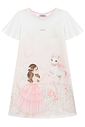 Vestido em fly tech 95832 Infanti Infantil Menina Vestido em fly tech 95832 Infanti Infantil Menina