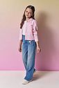 Calça wide leg em jeans com elastano 95001 Vic Teen Menina Calça wide leg em jeans com elastano 95001 Vic Teen Menina