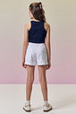 Shorts em sarja com elastano 95000 Vic Teen Menina