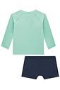 Conjunto de camiseta e sunga em malha UV dry com proteção UV50+ 95763 LucBoo Bebê Menino Conjunto de camiseta e sunga em malha UV dry com proteção UV50+ 95763 LucBoo Bebê Menino