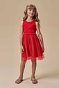 Vestido em canelado liz e tule com elastano 95747 Infanti Infantil Menina Vestido em canelado liz e tule com elastano 95747 Infanti Infantil Menina