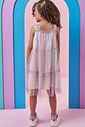 Vestido em tule foil degradê 99637 Kukiê Infantil Menina Vestido em tule foil degradê 99637 Kukiê Infantil Menina