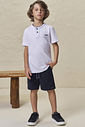 Camiseta em piquet com elastano 99009 LucBoo Infantil Menino Camiseta em piquet com elastano 99009 LucBoo Infantil Menino