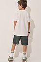 Conjunto de camiseta em meia malha e bermuda em nylon ergonomic com elastano 97985 Johnny Fox Teen Menino Conjunto de camiseta em meia malha e bermuda em nylon ergonomic com elastano 97985 Johnny Fox Teen Menino