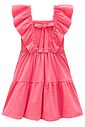 Vestido em malha fresh e laise verano 96783 Infanti Infantil Menina