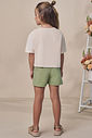 Shorts em linho com elastano 98123 Infanti Infantil Menina