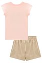 Conjunto de blusa em cotton e short saia em sarja com elastano 99210 Kukiê Infantil Menina Conjunto de blusa em cotton e short saia em sarja com elastano 99210 Kukiê Infantil Menina
