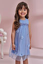 Vestido em tule com elastano 96515 Kukiê Infantil Menina