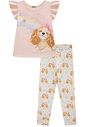 Conjunto de blusa alongada em cotton e calça legging em malha power 96643 Infanti Infantil Menina