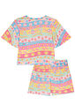 Conjunto de blusa e shorts em malha fresh 94610 Kukiê Infantil Menina Conjunto de blusa e shorts em malha fresh 94610 Kukiê Infantil Menina