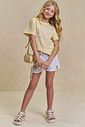 Shorts em sarja com elastano 94608 Lilimoon Teen Menina Shorts em sarja com elastano 94608 Lilimoon Teen Menina