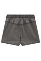 Short saia em jeans black com elastano 99084 Vic Teen Menina Short saia em jeans black com elastano 99084 Vic Teen Menina