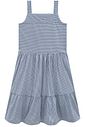 Vestido em tricoline fio tinto com elastano 95363 Vic Teen Menina Vestido em tricoline fio tinto com elastano 95363 Vic Teen Menina