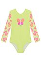Maiô em malha com proteção UV50+ 99140 Kukiê Infantil Menina Maiô em malha com proteção UV50+ 99140 Kukiê Infantil Menina