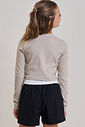 Blusa boxy em canelado liz 89182 Vic Teen Menina Blusa boxy em canelado liz 89182 Vic Teen Menina