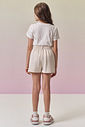 Conjunto de blusa em meia malha e short saia em moletom sem pelúcia 96845 Vic Teen Menina Conjunto de blusa em meia malha e short saia em moletom sem pelúcia 96845 Vic Teen Menina