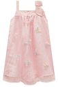 Vestido em tule bordado borboleta 98792 Infanti Infantil Menina