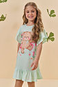 Vestido em meia malha 94253 Kukiê Infantil Menina Vestido em meia malha 94253 Kukiê Infantil Menina