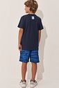 Conjunto de camiseta em meia malha e bermuda em nylon ergonomic com elastano 97973 Johnny Fox Teen Menino Conjunto de camiseta em meia malha e bermuda em nylon ergonomic com elastano 97973 Johnny Fox Teen Menino