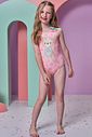 Maiô em malha UV dry com proteção UV 50+ 95676 Infanti Infantil Menina