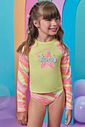 Conjunto de blusa e calcinha em malha com proteção UV50+ 99213 Kukiê Infantil Menina