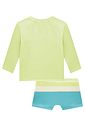 Conjunto de camiseta e sunga em malha uv dry com proteção UV50+ 95735 Johnny Fox Bebê Menino