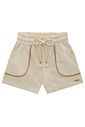 Shorts em linho com elastano 98123 Infanti Infantil Menina
