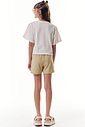 Conjunto de blusa em meia malha e short saia em cotton jeans 95965 Vic Teen Menina Conjunto de blusa em meia malha e short saia em cotton jeans 95965 Vic Teen Menina