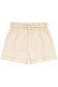 Shorts em sarja com elastano 95570 Kukiê Infantil Menina