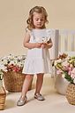 Vestido em tricoline bordado 97002 Infanti Bebê Menina Vestido em tricoline bordado 97002 Infanti Bebê Menina