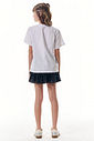 Saia ruffles em malha brilho com shorts embutido 96927 Vic Teen Menina