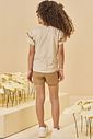 Conjunto de blusa em meia malha e short saia em molevisco 95016 Kukiê Infantil Menina