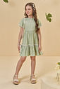 Vestido em tecido blend de linho 94260 Kukiê Infantil Menina Vestido em tecido blend de linho 94260 Kukiê Infantil Menina