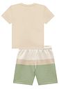 Conjunto de camiseta em meia malha e bermuda em moletom sem pelúcia 96823 Johnny Fox Teen Menino Conjunto de camiseta em meia malha e bermuda em moletom sem pelúcia 96823 Johnny Fox Teen Menino