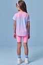 Conjunto de blusa alongada em malha yuki e bermuda biker em malha UV 50+ 96470 Infanti Infantil Menina