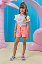 Conjunto de blusa em meia malha e shorts em moletom 96362 Kukiê Infantil Menina Conjunto de blusa em meia malha e shorts em moletom 96362 Kukiê Infantil Menina