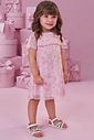 Vestido em tule com elastano 99654 Kukiê Infantil Menina Vestido em tule com elastano 99654 Kukiê Infantil Menina