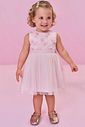 Vestido em tule bordado flores 99139 Kukiê Bebê Menina Vestido em tule bordado flores 99139 Kukiê Bebê Menina