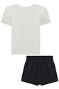 Conjunto de blusa em canelado liz e short saia em alfaiataria 97162 Infanti Infantil Menina Conjunto de blusa em canelado liz e short saia em alfaiataria 97162 Infanti Infantil Menina