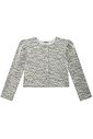 Casaco boxy em malha tweed 90331 Infanti Infantil Menina