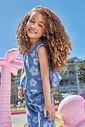 Conjunto de bata e calça em jeans 95069 Kukiê Infantil Menina