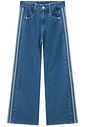 Calça wide leg em jeans 97951 Vic Teen Menina Calça wide leg em jeans 97951 Vic Teen Menina